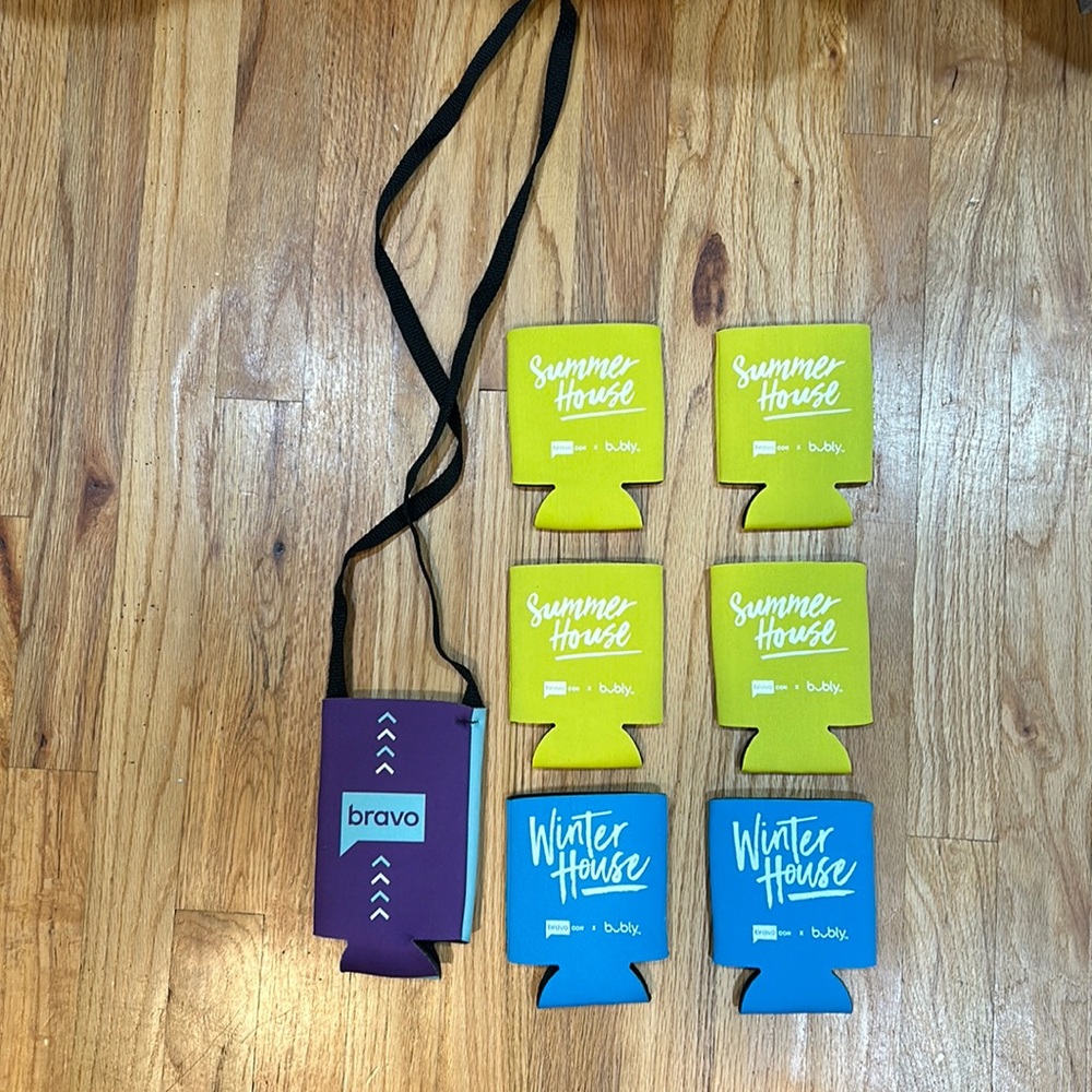 Bravo con koozies. Summer house winter house